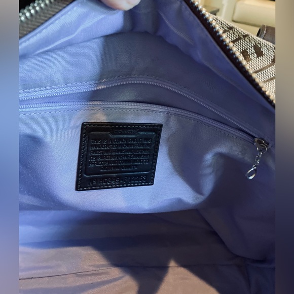 Coach Lozenge Khaki/Brown Large LogoTote NWOT - Picture 15 of 15